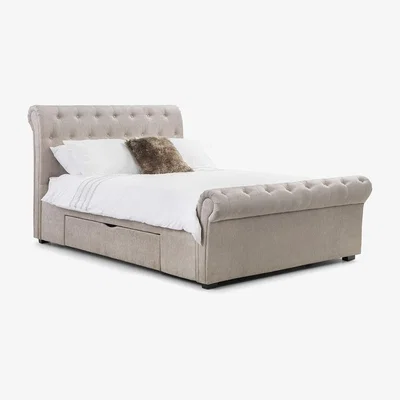 Cuckooland Julian Bowen Ravello Upholstered Bed with 2 Drawers - Double