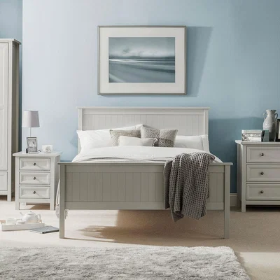 Cuckooland Julian Bowen Maine Wooden Bed in Dove Grey - King