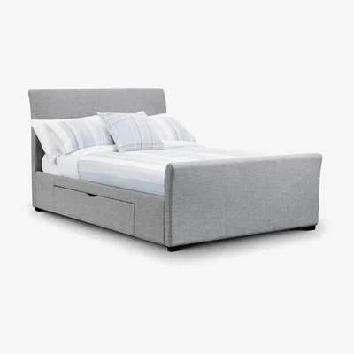 Dunelm Capri Double Bed Frame with Drawers Grey