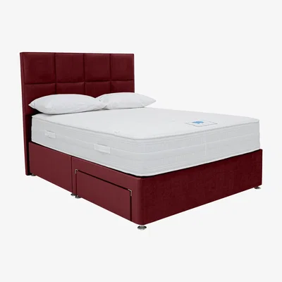 Furniture Village Sleep Story - Hybrid 3000 Divan Set - Small Double - Red