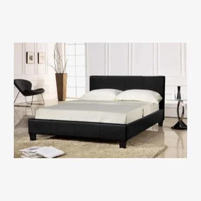 Furniture123 Seconique Prado Upholstered Double Bed in Black