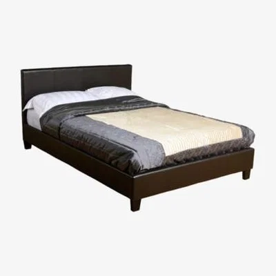 Furniture123 Seconique Prado Upholstered Small Double Bed in Brown