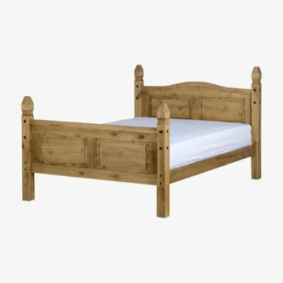 Furniture123 Seconique Original Corona Pine Mexican Bed - double