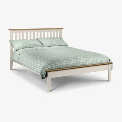 Furniture123 Julian Bowen Salerno Two Tone Shaker Double Bed Frame