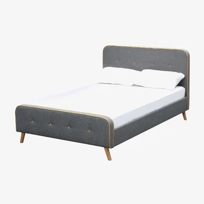 Furniture123 LPD Loft Double Retro Style Bed Frame in Grey