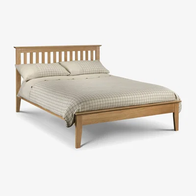Furniture123 Julian Bowen Salerno Shaker Solid Oak Double Bed