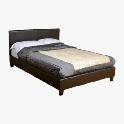 Furniture123 LPD Prado Double Leather bed Frame in Brown