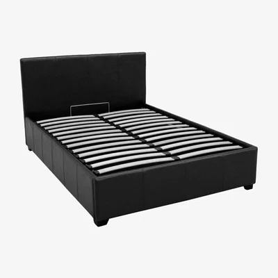 Furniture123 LPD Prado Plus Hydraulic Black Double Bed Frame