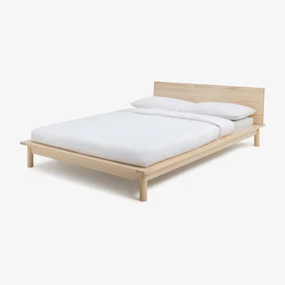 Habitat Habitat Akio Double Platform Bed Frame - Natural