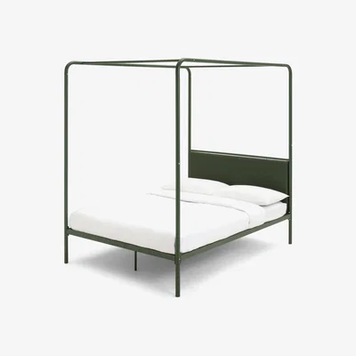 Habitat Habitat Damon 4 Poster Double Metal Bed Frame - Green