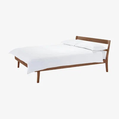 Habitat Habitat Tatsuma Double Bed Frame - Walnut Stain