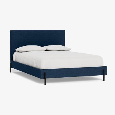 Heal's Heal's Tortona Double Bed Capelo Linen-Cotton Inkspot Black Feet