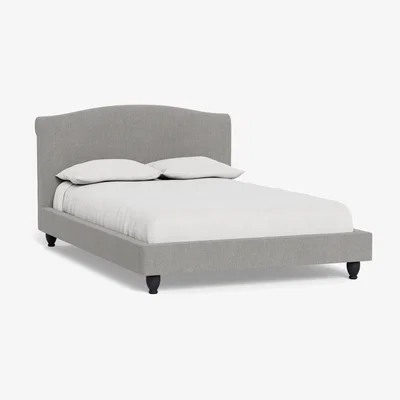 Heal's Heal's Devon Double Bed Texture Pale Grey Black Beech Feet