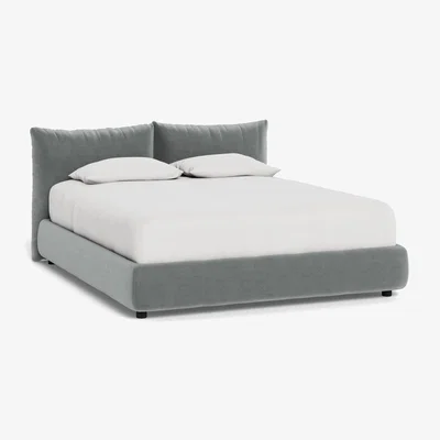 Heal's Heal's Pillow Storage Bed Double Marylebone Velvet Smoke