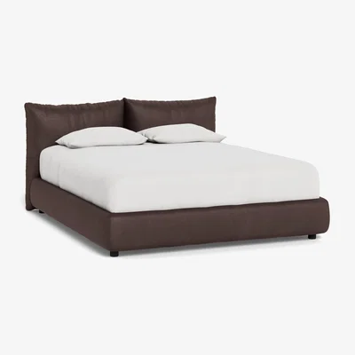 Heal's Heal's Pillow Bed Double Luxury Leather Coco