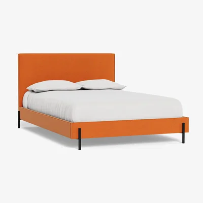 Heal's Heal's Tortona Double Bed Tejo Recycled Zinnia Black Feet