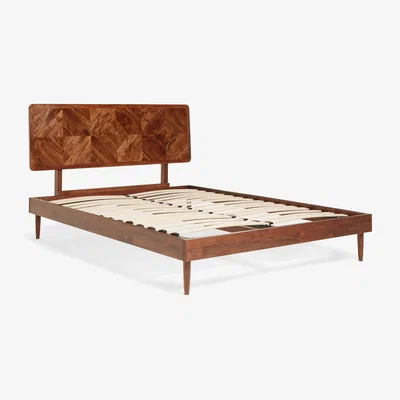 John Lewis John Lewis + Swoon Franklin Bed Frame, Double, Dark Brown