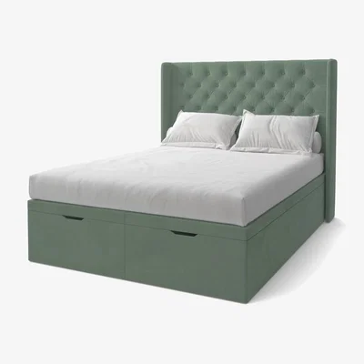 John Lewis Koti Home Astley Upholstered Ottoman Storage Bed, Double