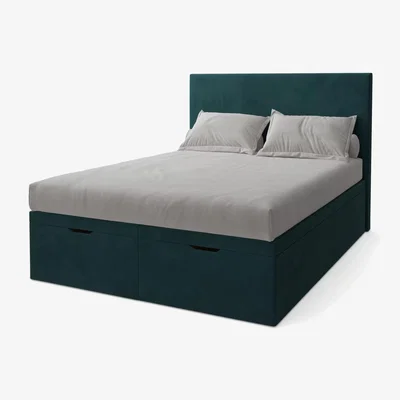 John Lewis Koti Home Dee Upholstered Ottoman Storage Bed, Double