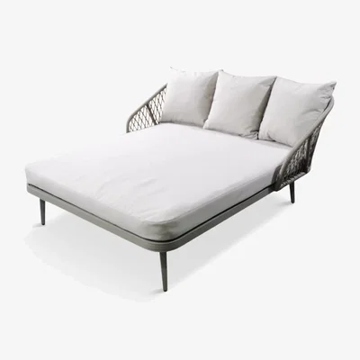 John Lewis LG Outdoor Sarasota Garden Double Daybed, Natural