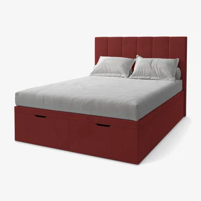 John Lewis Koti Home Avon Upholstered Ottoman Storage Bed, Double