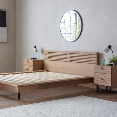 Knees Oshima Oak Double Bed - Natural
