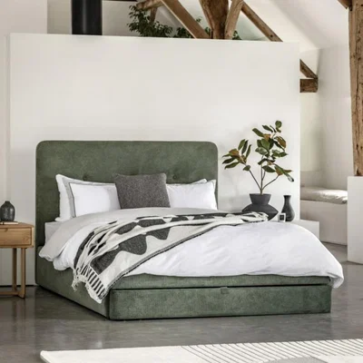Knees Marbrook Double Bed - Taupe