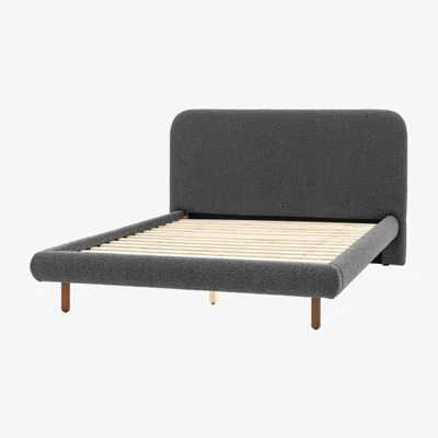 Knees Rafner Double Bed - Charcoal