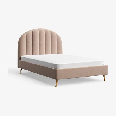 Marks & Spencer M&S Pearl Velvet Bed - 4FT6 - Mink, Mink