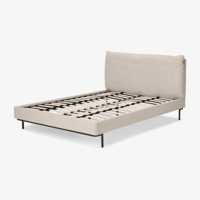 Made.com Harlow Double Bed, Oat Weave