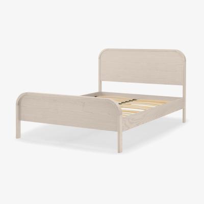 Made.com Carnell Double Bed, Grey Wash Ash