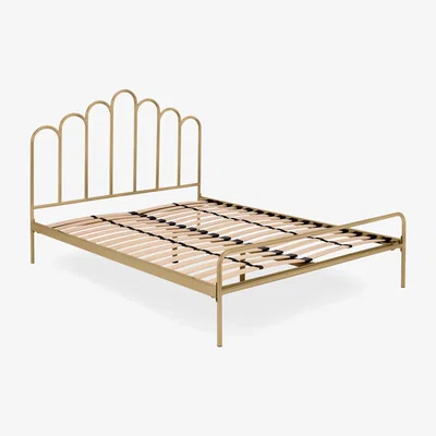 Made.com Kiruna Double Bed, Brass