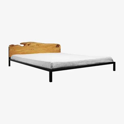 Made in Design Old Times Double bed - / 162 x 210 cm by Zeus Natural wood