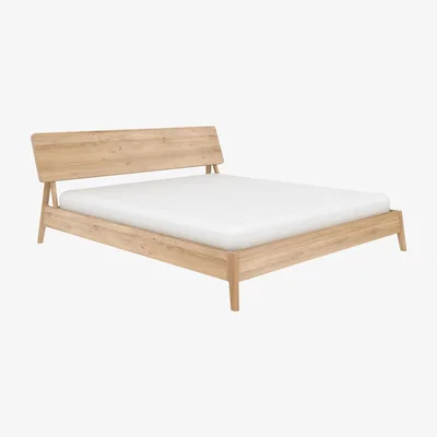 Made in Design Air Double bed - / For 160 x 200 cm mattress - Solid oak by Ethnicraft Natural wood