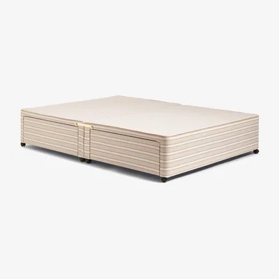 OKA OKA, Double Divan Bed Base with Drawers - Natural, Divan Beds, Cotton/Wood