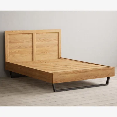 Oak&More Loft Solid Oak Double Bed