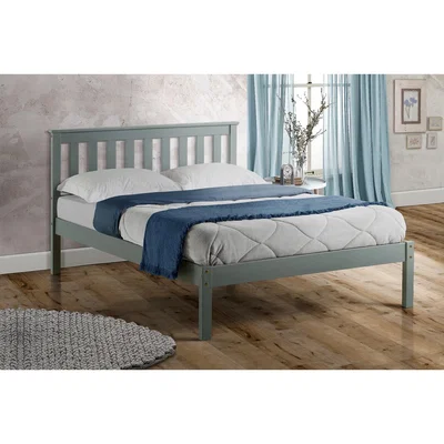 Oak&More Florida Grey Low End Small Double Bed