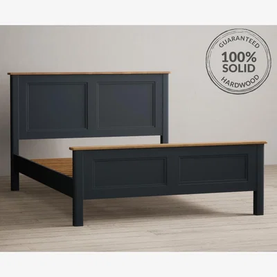 Oak&More Bridstow Oak and Blue Painted Double Bed