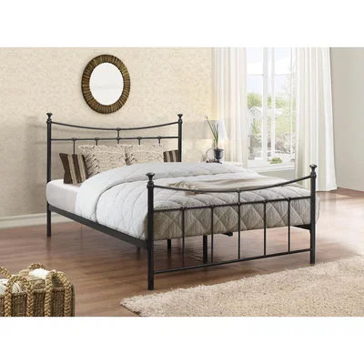 Oak&More Georgia Black Double Bed