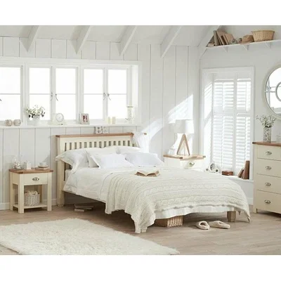 Oak&More Ex-display Somerset Oak and Cream Double Bed