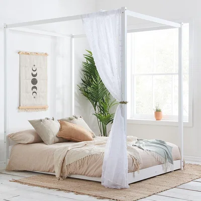 Olivia's Olivia's Dante Four Poster Bed in White / Double