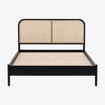 Olivia's Gallery Interiors Sawyer Bed in Black & Natural Double