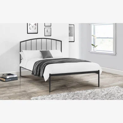 Downtown Julian Bowen Onyx Steel Bed - Black, Single/Double