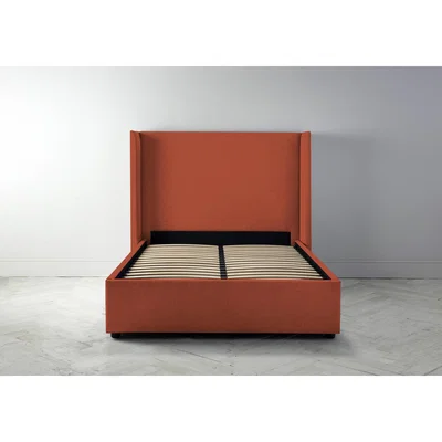 Perch and Parrow Suzie 4'6 Double Bed Frame in Marmalade Orange"