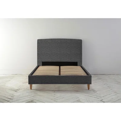 Perch and Parrow Ted 4'6 Double Bed Frame in Hola Black"