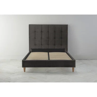 Perch and Parrow Hopper 4'6 Double Bed Frame in Mocha"