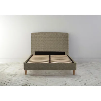 Perch and Parrow Ted 4'6 Double Bed Frame in Limestone"
