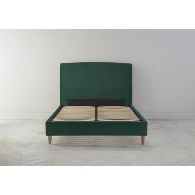 Perch and Parrow Ted 4'6 Double Ottoman Bed Frame in Ocean Reef"