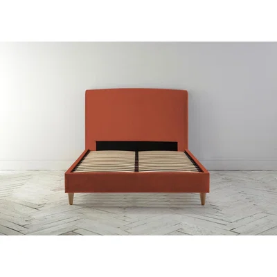 Perch and Parrow Ted 4'6 Double Bed Frame in Marmalade Orange"