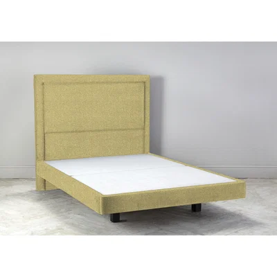 Perch and Parrow Hover 4'6 Double Size Bed Frame in Trombone Yellow"